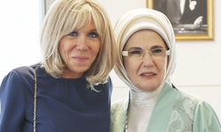 Emine Erdoğan, Macron'un eşi Brigitte Macron ile görüştü