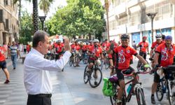 Bisikletçilerden Vahap Seçer'e destek teşekkürü