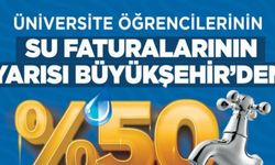 Kayseri'de üniversitelinin su faturasına yüzde 50 destek