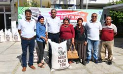 Mersin Büyükşehir'den Erdemlili yetiştiricilere yüzde 50 hibeli yem desteği