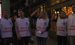 Birlik Sendikası'ndan Onur Şener protestosu