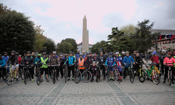 Bisiklet tutkunları, Tarihi Yarımada Bisiklet Turu'nda pedal çevirdi