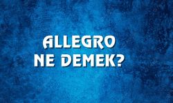 Allegro Ne Demek, Ne Anlama Gelir? Allegro Kelimesi TDK Sözlük Anlamı Nedir?