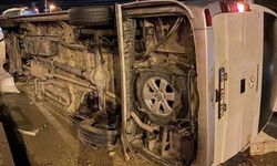 Denizlispor ekibini taşıyan minibüs kaza yaptı