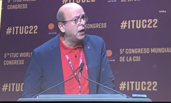 DİSK Genel Başkan Yardımcısı Sarı, ITUC 5. Dünya Kongresinde konuştu: Tüm dünya işçileri ortak çözümlere yönelmeli