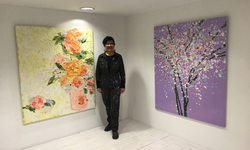 Ressam Funda İyce Tuncel ‘Blossom’ isimli 57. kişisel sergisini Ankara’da açtı