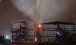 Ataşehir Finanskent'teki şantiyede yangın çıktı: Ölü ve yaralılar var
