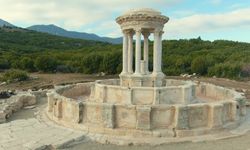 Kibyra Antik Kenti'nde yıkık halde bulunan görkemli çeşmenin restorasyonu tamamlandı