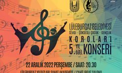 Lüleburgaz Belediyesi çoksesli korolardan '5. Yıl Özel Konseri'