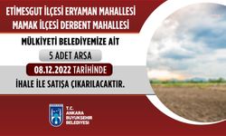Ankara Büyükşehir Belediyesi, 3 arsasını ihale yoluyla satışa çıkarıyor