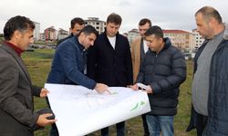 Çerkezköy'de Kızılpınar futbol sahasının yapım çalışmaları devam ediyor