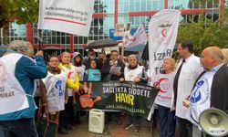 İzmir'de 'Sağlıkta şiddet' protestosu