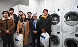 Kayseri Büyükşehir'den öğrencilere çamaşır yıkama kolaylığı