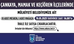 Ankara Büyükşehir Belediyesi , 11 taşınmazını ihale ile satışa çıkarıyor