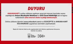 EGO Genel Müdürlüğü, online yükleme işlemleri için uyardı