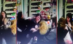 Anne ve kızdan zincir market kasiyerine saldırı
