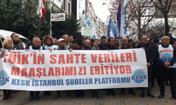 KESK İstanbul Şubeler Platformu, TÜİK'in enflasyon verilerini protesto etti