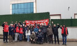 HDP heyetinden grevde olan MKS işçilerine dayanışma ziyareti