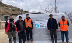 İzmit Belediyesi'nden çadır ihtiyacı olan köylere destek