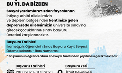 İzmit Belediyesi, ihtiyaç sahibi öğrencilerin sınav giriş ücretini karşılayacak