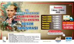 Kırşehir Belediyesi'nden Cumhuriyetin 100. yılı anısına resim yarışması