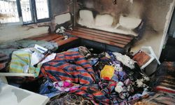 Mersin'de yangın çıkan evde mahsur kalan yaşlı kadın kurtarıldı