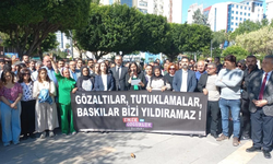 Adana'da Emek ve Özgürlük İttifakı bileşenleri Diyarbakır merkezli yaşanan gözaltıları protesto etti