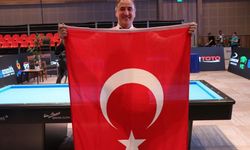 Avrupa Bilardo Şampiyonası'nda milli sporcu Hacı Arap Yaman altın madalya kazandı