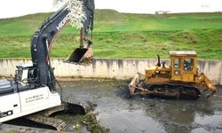 Çorlu Belediyesi’nin Kumluca Deresi’nde ıslah çalışmaları devam ediyor