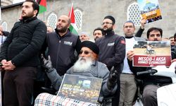 Erzurum ve Iğdır'da İsrail’in Gazze Şeridi’ne yönelik saldırılarına tepki