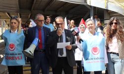 İzmir’de sağlık çalışanlarından 'otopark' protestosu