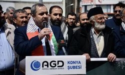 Konya'da İsrail’in Gazze Şeridi’ne yönelik saldırılarına tepki
