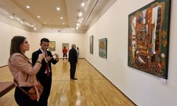 TÜRKSOY Ressamlar Buluşması kapsamındaki resim sergisi Özbekistan’da açıldı