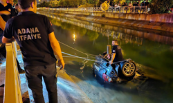 Adana'da sulama kanalına düşen otomobildeki 1 kişi öldü, 1 kişi yaralandı