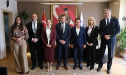 Karadağ heyetinden Bodrum Belediye Başkanı Aras’a ziyaret
