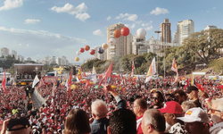 Brezilya Devlet Başkanı Lula da Silva, 1 Mayıs kutlamalarına katıldı