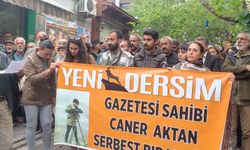 Gazeteci Caner Aktan’ın tutuklanması Dersim’de protesto edildi