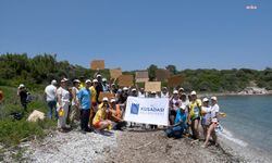 Dünya Çevre Günü’nde Kuşadası Dilek Yarımadası Milli Parkı’nda kıyı temizliği