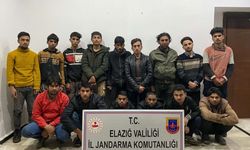 Elazığ'da 15 düzensiz göçmen yakalandı