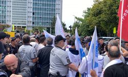 KESK üyelerinin İBB önündeki basın açıklamasında arbede çıktı