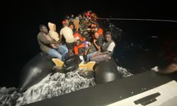 Ayvalık açıklarında 41 düzensiz göçmen yakalandı