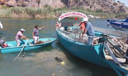 Muğla'daki Dalyan kanalında su altı temizliği yapıldı