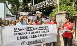 DİSK Enerji-Sen Alarko Holding önünden seslendi: “Sendikalı olmak haktır engellenemez”