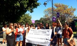 Kadınlardan protesto: "Suçlusunuz, cinsiyetçi eğitime hayır"