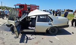 Samsun'da çarpışan iki otomobildeki 9 kişi yaralandı
