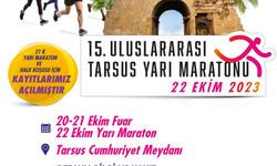 15. Tarsus Uluslararası Yarı Maratonu 22 Ekim'de koşulacak