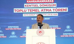 Bakan Özhaseki, Kahramanmaraş Kentsel Dönüşüm Toplu Temel Atma Töreni'nde konuştu: