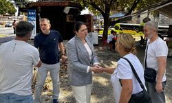 Edirne'de yanan dükkan sahiplerine AK Parti'den ziyaret