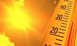 Uşak kent merkezinde son 23 yılın en yüksek sıcaklığı dün ölçüldü