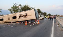 Denizli'de kum yüklü kamyon otobüse çarptı, 6 kişi öldü, 42 kişi yaralandı